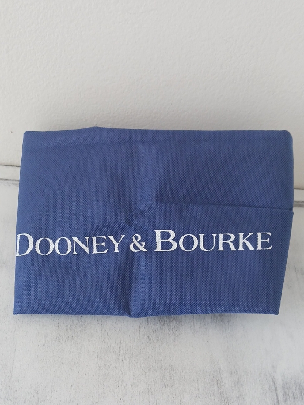 Dooney & Bourke Dust Bag Drawstring Dark Blue Cloth Sleeper Tote 16.5" x 14" NEW